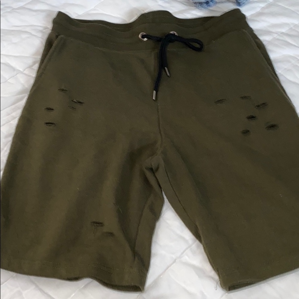 Mens green forever 21  sweat shorts